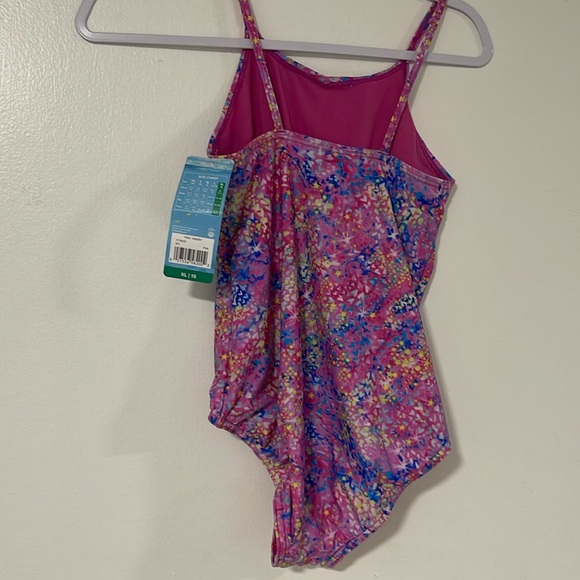 Speedo Bathing Suit for Youth Girls  XL-16 Printed Pink New w/ Tags - Picture 2 of 4